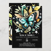 Betoverde Sage Groene Verjaardag Kaart (Voorkant / Achterkant)