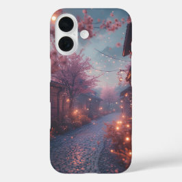 Betoverde Sakura-steeg iPhone 16 Hoesje