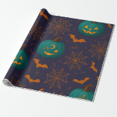 Betoverde Schaduwen - Blauwgroen & Twilight Hallow Cadeaupapier (Uitgerold)