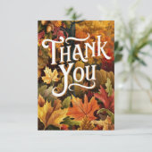 Betoverde Schattigee herfst Herfst Bedankkaart (Staand voorkant)