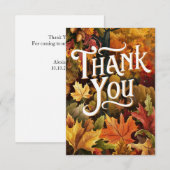 Betoverde Schattigee herfst Herfst Bedankkaart (Voorkant / Achterkant)