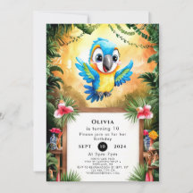 Betoverde Schattigee papegaai Verjaardag