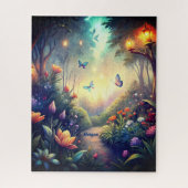 Betoverde Schemeringstuin - Magisch Bos Cadeau Legpuzzel (Verticaal)