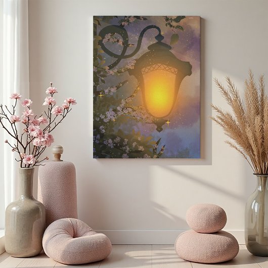 Betoverde Schemerlamp Canvasprint Canvas Afdruk