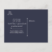 Betoverde Schemerlucht Sterren & Loof Opslagdatum Aankondigingskaart (Achterkant)