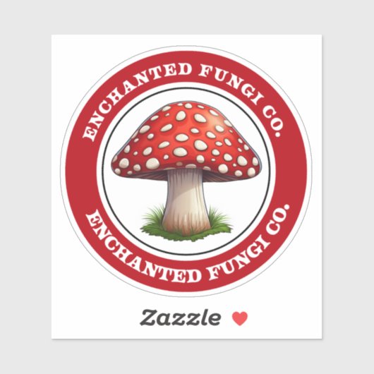 Betoverde schimmels Rode Amanita Muscaria Sticker (Vel)