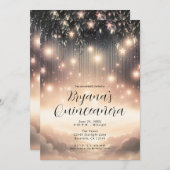 Betoverde Sky Tree Glow Sterren & Wolken Quinceañe Kaart (Voorkant / Achterkant)