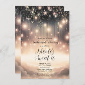 Betoverde Sky Tree Glow Sterren & Wolken Sweet 16 Kaart (Voorkant / Achterkant)