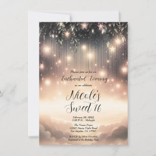 Betoverde Sky Tree Glow Sterren & Wolken Sweet 16 Kaart