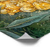 Betoverde slapende draak kristallen poster (Hoek)