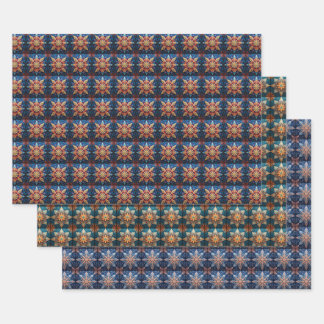 betoverde sneeuw inpakpapier vel