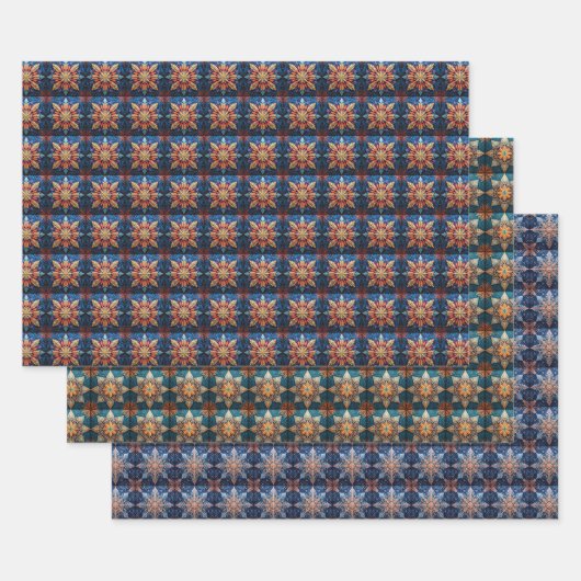 betoverde sneeuw inpakpapier vel (Set)