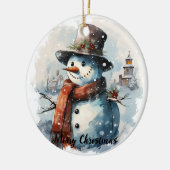 🎄 betoverde sneeuwman kerst ornament (Links)