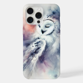 Betoverde Sneeuwuil in Waterverf iPhone 15 Pro Max Case