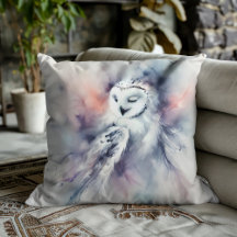 Betoverde sneeuwuil in Waterverf