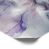 Betoverde sneeuwuil in Waterverf Perfect Poster (Hoek)