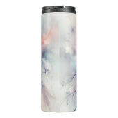 Betoverde sneeuwuil in Waterverf Thermosbeker (Achterkant)