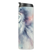 Betoverde sneeuwuil in Waterverf Thermosbeker (Geroteerd rechts)