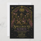 Betoverde Soiree Halloween Maskerade Feest Kaart (Voorkant)