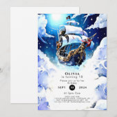 Betoverde speurtocht Pirate Verjaardag Kaart (Voorkant / Achterkant)