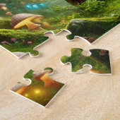 Betoverde Spiegel Mystieke Bosportaal Legpuzzel (Zijkant)