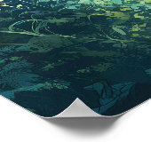 Betoverde spookachtige begraafplaats poster (Hoek)