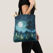 Betoverde spookachtige begraafplaats tote bag (Dichtbij)