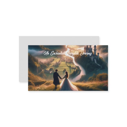 Betoverde sprookjesachtige wandeling Landscape Bla Visitekaartje (Voorkant / Achterkant in situ)