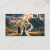 Betoverde sprookjesachtige wandeling Landscape Bla Visitekaartje (Voorkant)