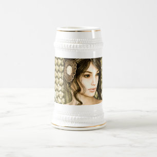 Betoverde Sprookjesprinses Portret Bierpul