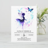 Betoverde Sprookjestuin Verjaardagsfeestje Kaart (Staand voorkant)