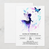 Betoverde Sprookjestuin Verjaardagsfeestje Kaart (Voorkant / Achterkant)