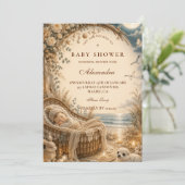 Betoverde Strand Boho Baby Shower Kaart (Staand voorkant)