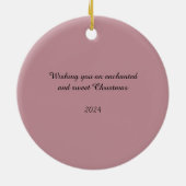 Betoverde Suikerpruimenfeeën Keramisch Ornament (Achterkant)