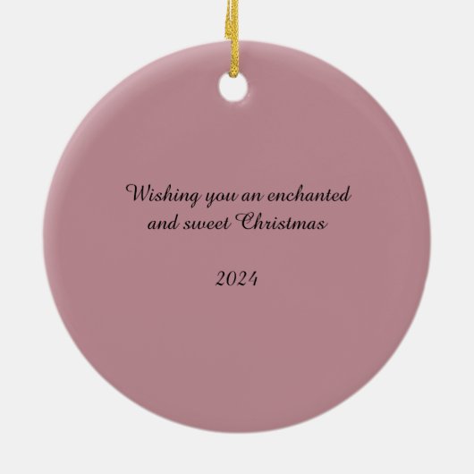 Betoverde Suikerpruimenfeeën Keramisch Ornament (Achterkant)