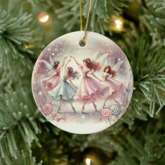 Betoverde Suikerpruimfeeën Keramisch Ornament