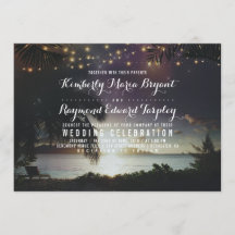 Betoverde Sunset Beach Vintage bruiloft