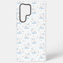 Betoverde Swan Lake Fairy Tale Crowned Swan Samsung Galaxy Hoesje