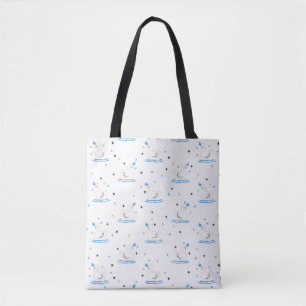 Betoverde Swan Lake Fairy Tale Crowned Swan Tote Bag
