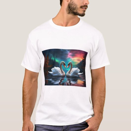 "Betoverde Swan Serenade T-shirt" T-shirt (Voorkant)