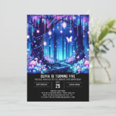 Betoverde Sweet Woodland digitale verjaardag Kaart (Staand voorkant)