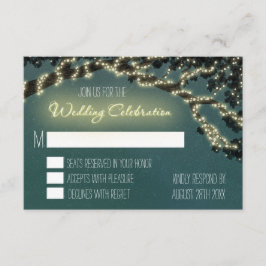 Betoverde Tak Rustieke Trouw-RSVP Kaarten RSVP Kaartje