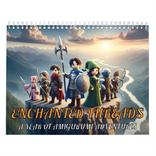 Betoverde Threads: Een Jaar van Amigurumi Adventur Kalender (Hoes)