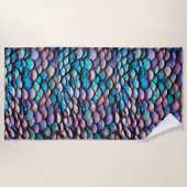 Betoverde tinten: allure van pastelzeemeerminnesch strandlaken (Voorkant)