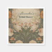 Betoverde tuin Art Nouveau Bruidsdiner Servet (Voorkant)