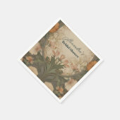 Betoverde tuin Art Nouveau Bruidsdiner Servet (Hoek)