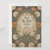 Betoverde tuin Art Nouveau bruiloft Save The Date (Voorkant)