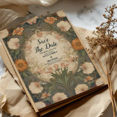 Betoverde tuin Art Nouveau bruiloft Save The Date