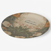 Betoverde tuin Art Nouveau Vrijgezellenfeest Papieren Bordje (Gekanteld)