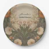 Betoverde tuin Art Nouveau Vrijgezellenfeest Papieren Bordje (Voorkant)